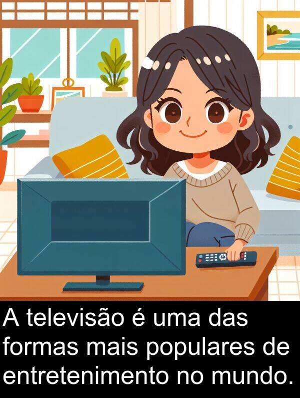 televisão: A televisão é uma das formas mais populares de entretenimento no mundo.