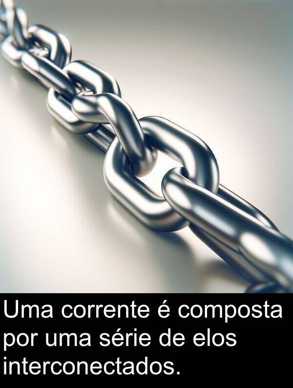 corrente: Uma corrente é composta por uma série de elos interconectados.