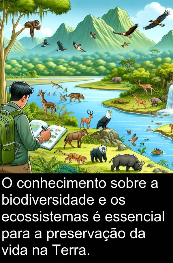 ecossistemas: O conhecimento sobre a biodiversidade e os ecossistemas é essencial para a preservação da vida na Terra.