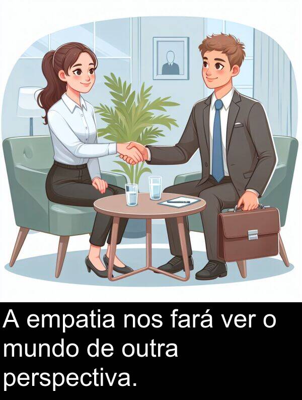 ver: A empatia nos fará ver o mundo de outra perspectiva.