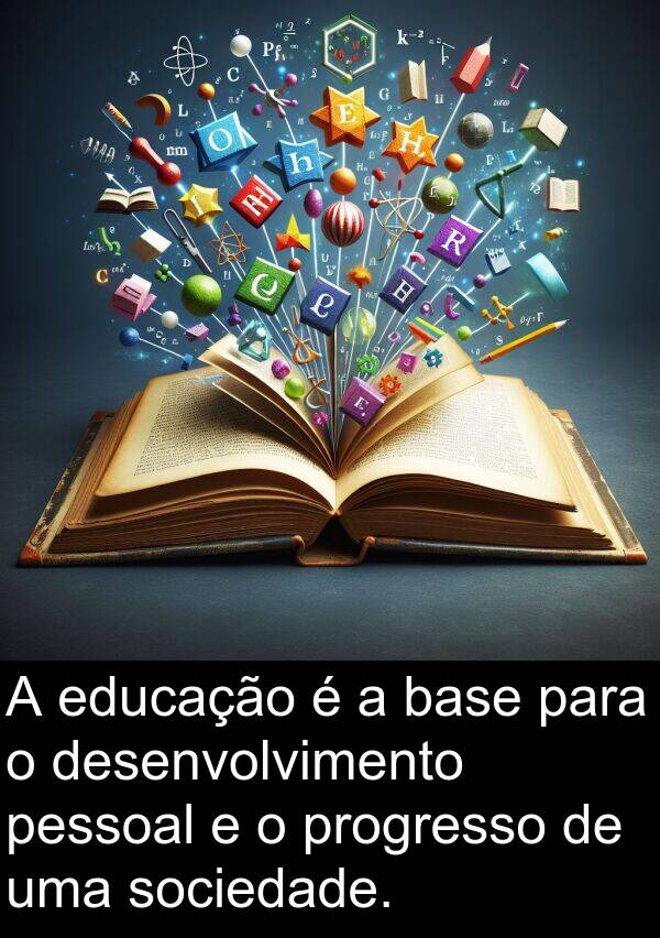 educação: A educação é a base para o desenvolvimento pessoal e o progresso de uma sociedade.