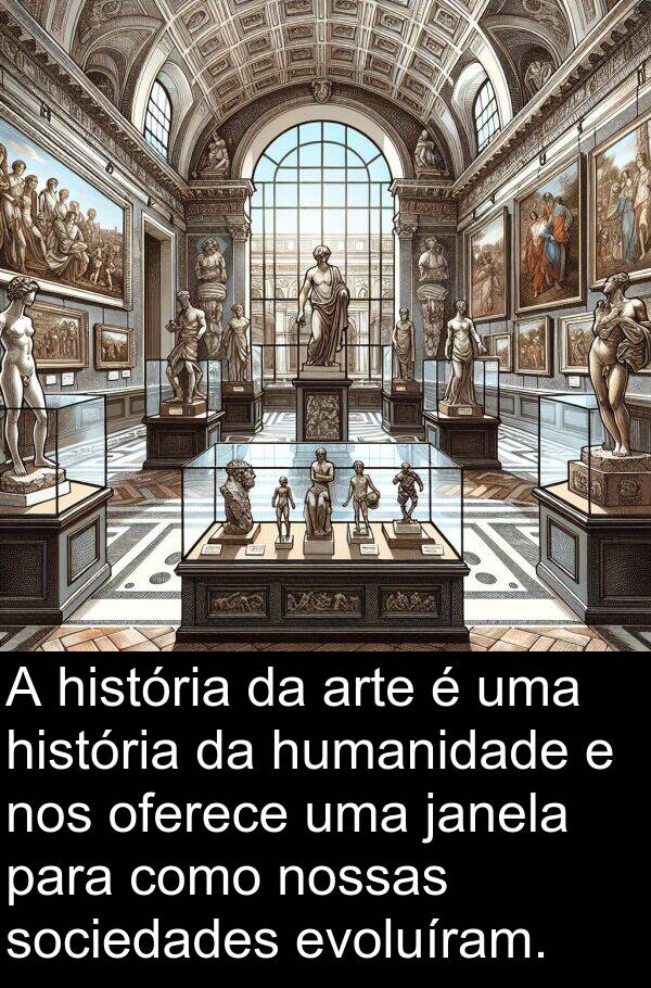 janela: A história da arte é uma história da humanidade e nos oferece uma janela para como nossas sociedades evoluíram.