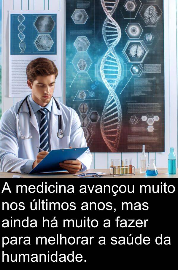 medicina: A medicina avançou muito nos últimos anos, mas ainda há muito a fazer para melhorar a saúde da humanidade.