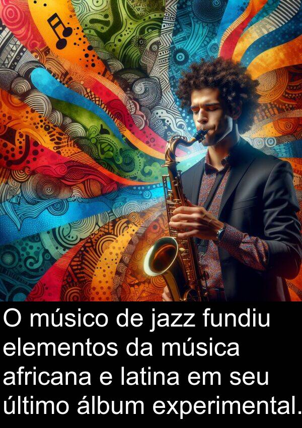 jazz: O músico de jazz fundiu elementos da música africana e latina em seu último álbum experimental.