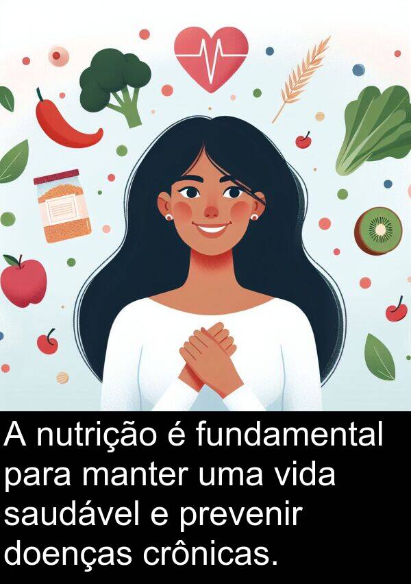 manter: A nutrição é fundamental para manter uma vida saudável e prevenir doenças crônicas.