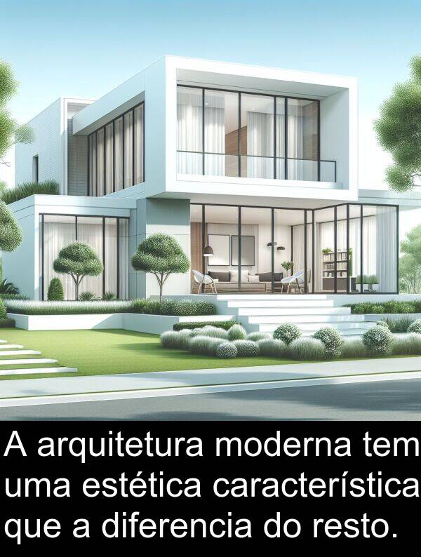 arquitetura: A arquitetura moderna tem uma estética característica que a diferencia do resto.