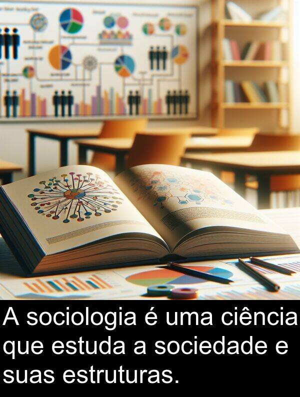 suas: A sociologia é uma ciência que estuda a sociedade e suas estruturas.