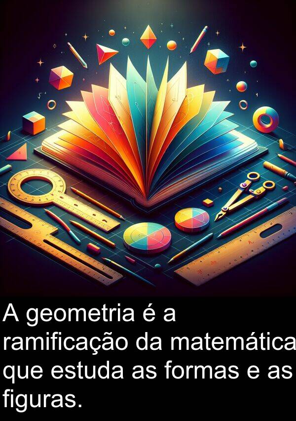 geometria: A geometria é a ramificação da matemática que estuda as formas e as figuras.