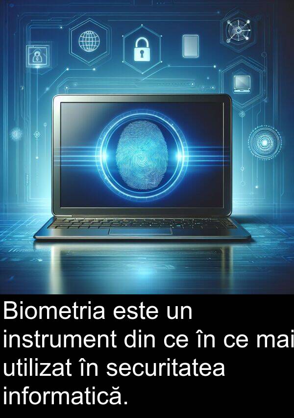 informatică: Biometria este un instrument din ce în ce mai utilizat în securitatea informatică.