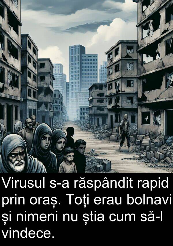 știa: Virusul s-a răspândit rapid prin oraș. Toți erau bolnavi și nimeni nu știa cum să-l vindece.