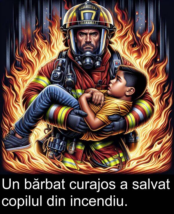 bărbat: Un bărbat curajos a salvat copilul din incendiu.
