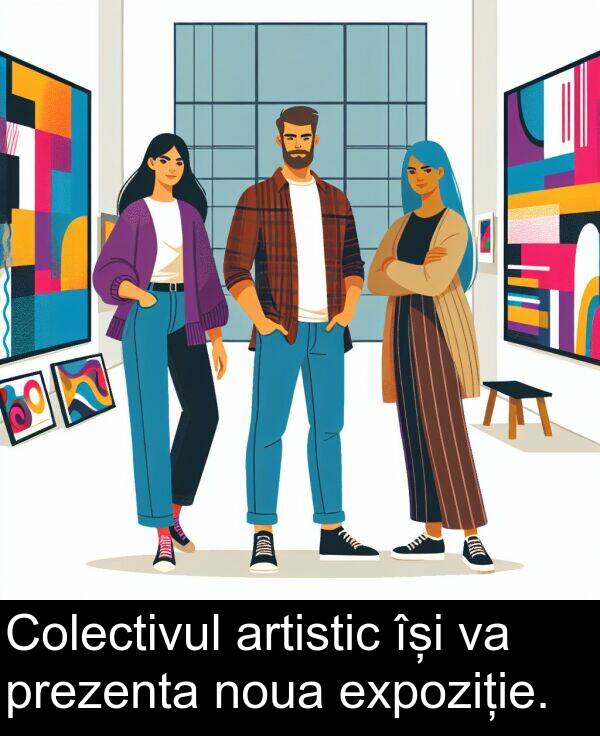 noua: Colectivul artistic își va prezenta noua expoziție.