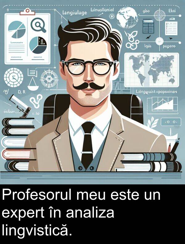 lingvistică: Profesorul meu este un expert în analiza lingvistică.