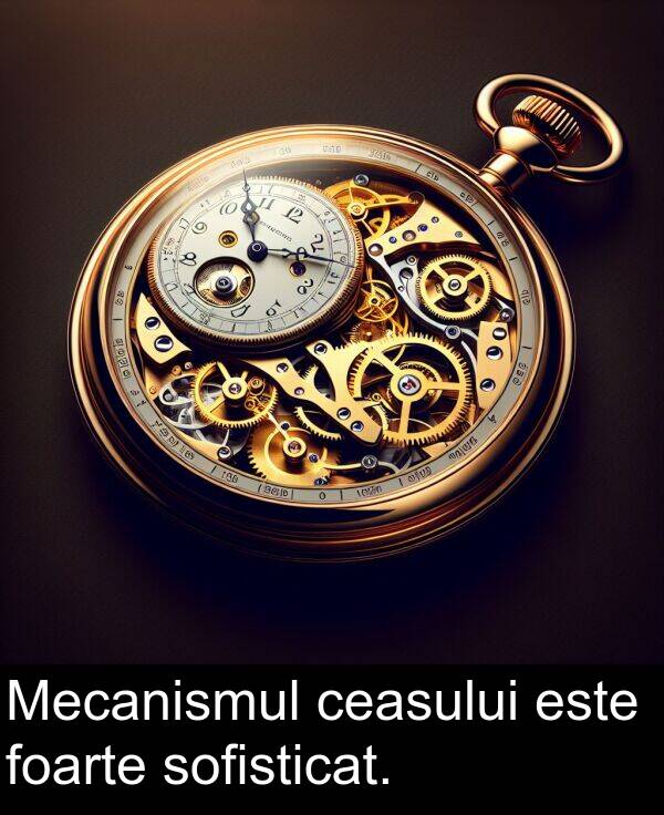 foarte: Mecanismul ceasului este foarte sofisticat.