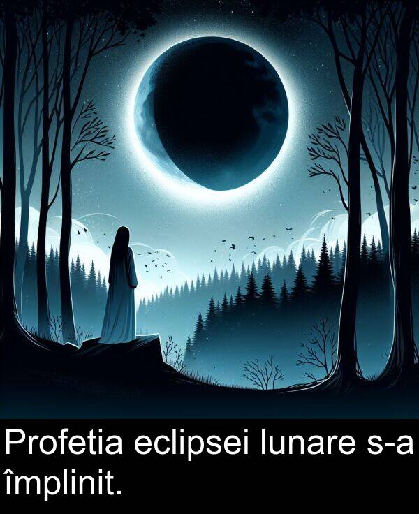 eclipsei: Profetia eclipsei lunare s-a împlinit.