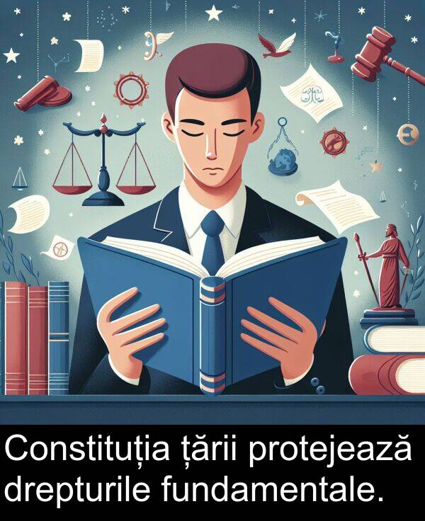 drepturile: Constituția țării protejează drepturile fundamentale.