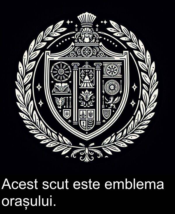 orașului: Acest scut este emblema orașului.