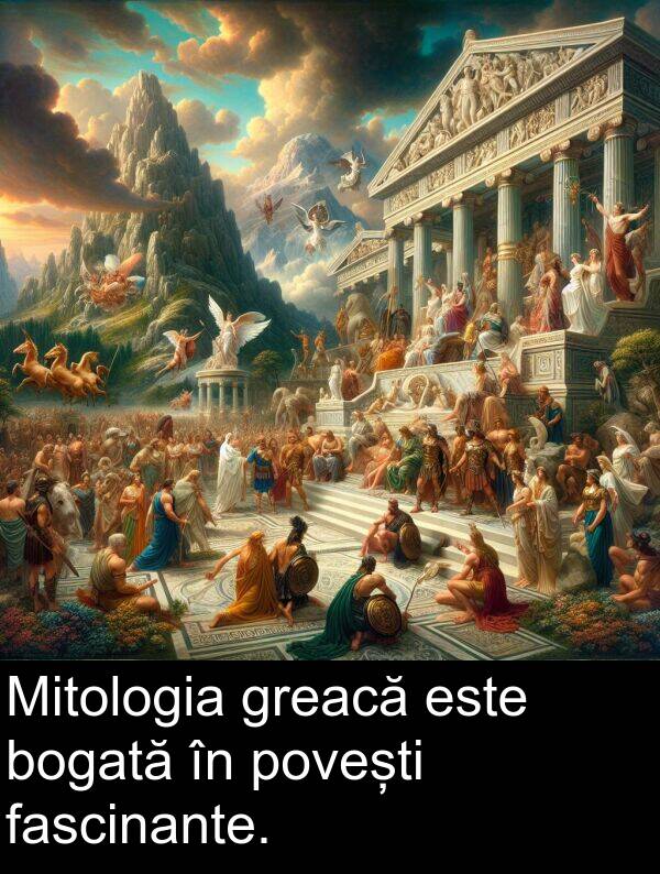 povești: Mitologia greacă este bogată în povești fascinante.