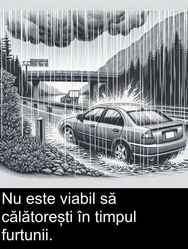 viabil: Nu este viabil să călătorești în timpul furtunii.