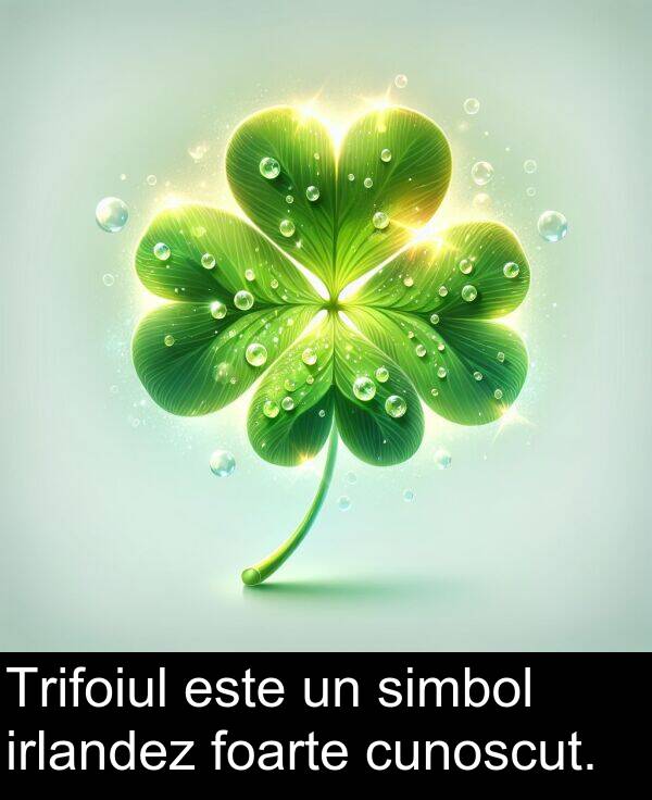 cunoscut: Trifoiul este un simbol irlandez foarte cunoscut.