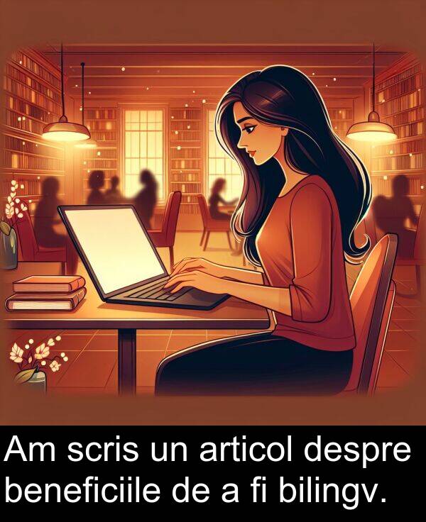 beneficiile: Am scris un articol despre beneficiile de a fi bilingv.