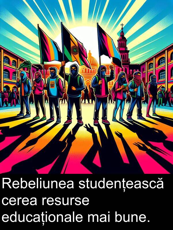 educaționale: Rebeliunea studențească cerea resurse educaționale mai bune.