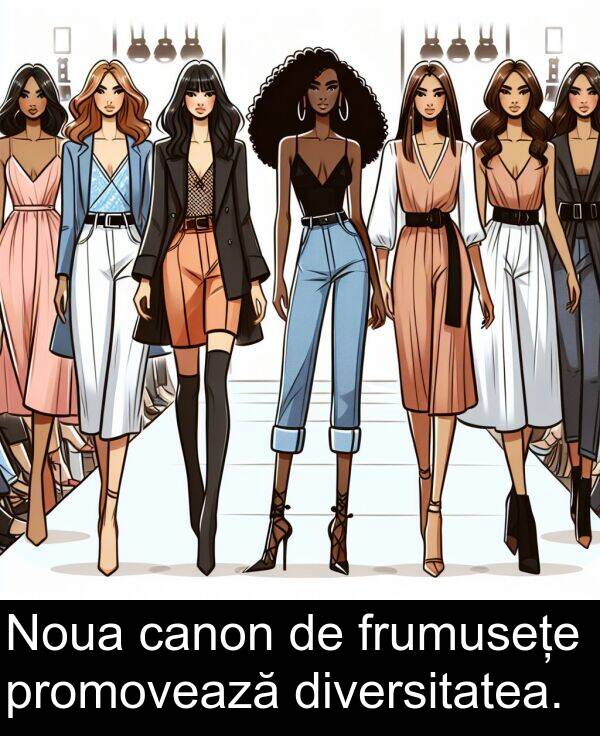 canon: Noua canon de frumusețe promovează diversitatea.