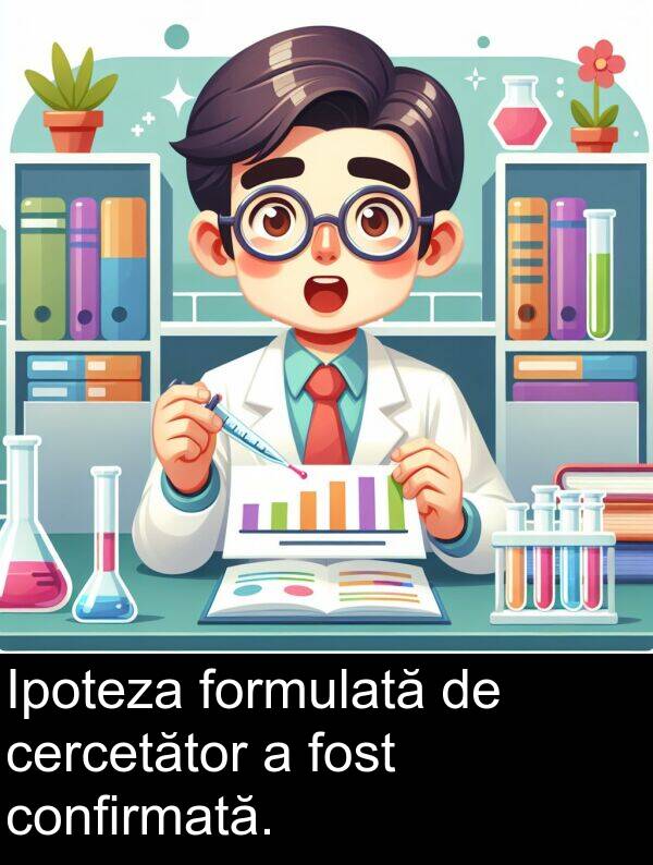 confirmată: Ipoteza formulată de cercetător a fost confirmată.