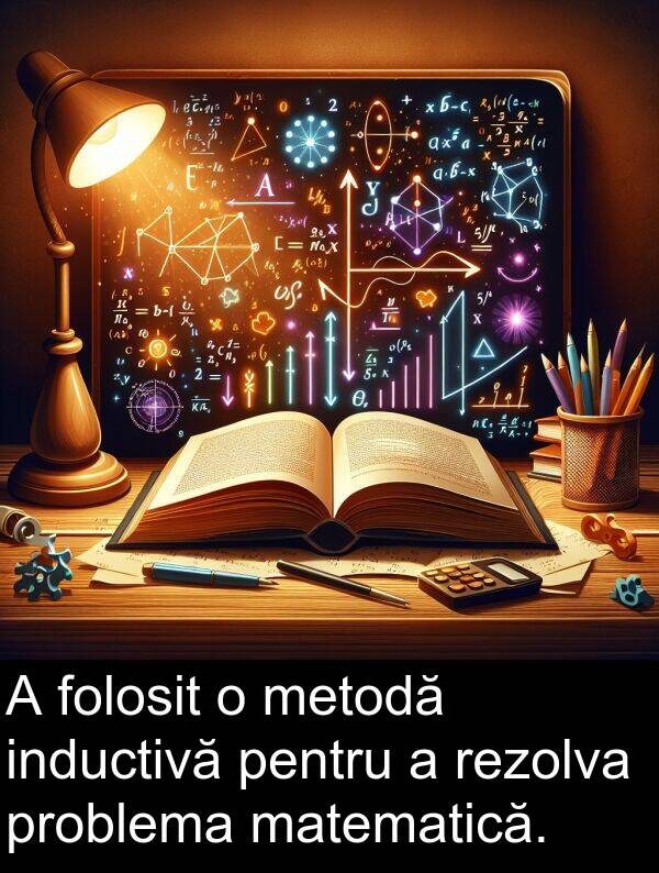 rezolva: A folosit o metodă inductivă pentru a rezolva problema matematică.