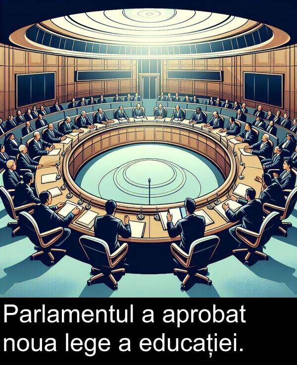 educației: Parlamentul a aprobat noua lege a educației.