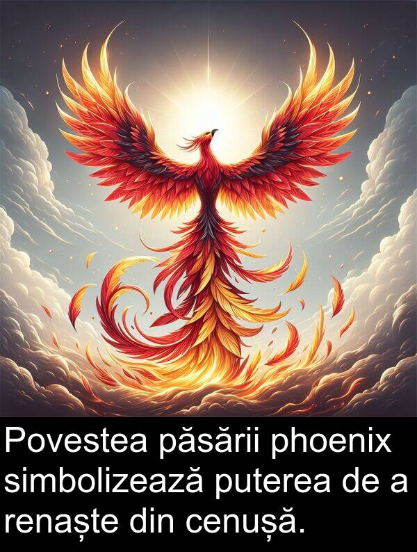 phoenix: Povestea păsării phoenix simbolizează puterea de a renaște din cenușă.