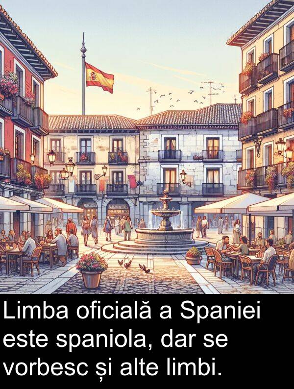 vorbesc: Limba oficială a Spaniei este spaniola, dar se vorbesc și alte limbi.