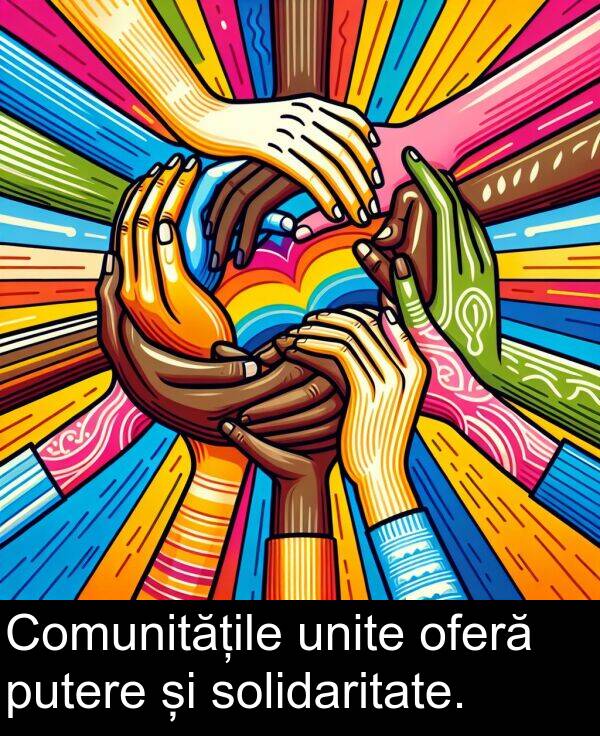 unite: Comunitățile unite oferă putere și solidaritate.
