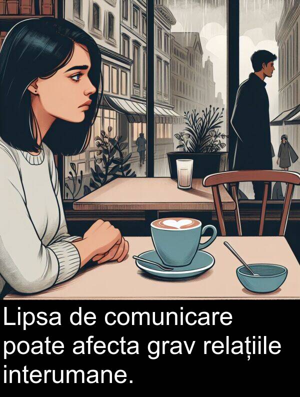 poate: Lipsa de comunicare poate afecta grav relațiile interumane.