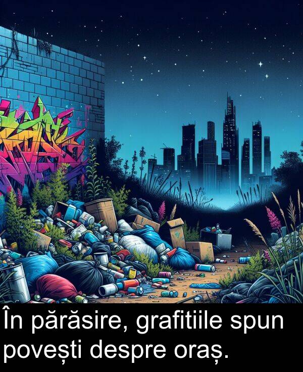 povești: În părăsire, grafitiile spun povești despre oraș.