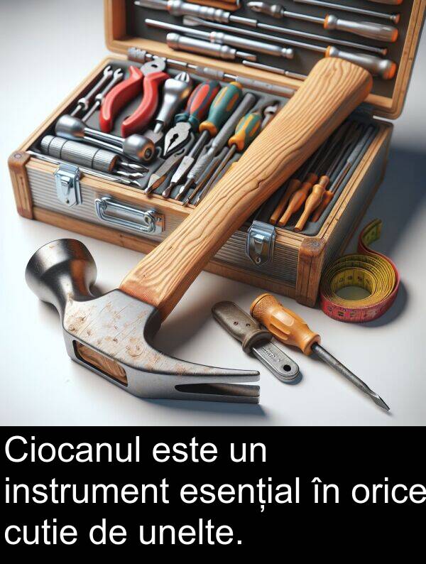 unelte: Ciocanul este un instrument esențial în orice cutie de unelte.