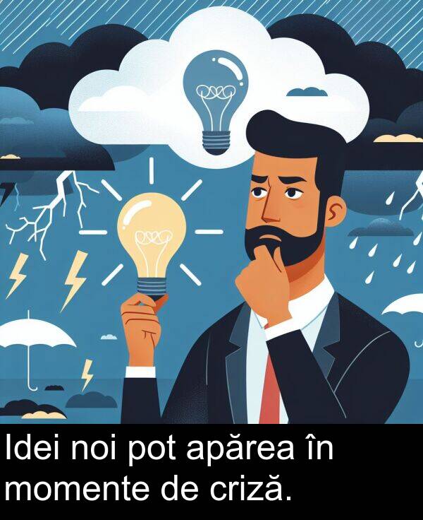 pot: Idei noi pot apărea în momente de criză.