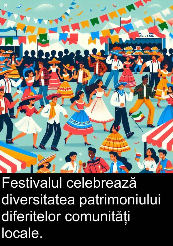 diferitelor: Festivalul celebrează diversitatea patrimoniului diferitelor comunități locale.