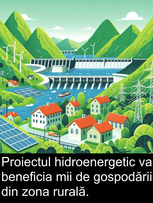 hidroenergetic: Proiectul hidroenergetic va beneficia mii de gospodării din zona rurală.