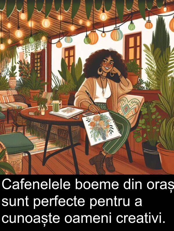 oameni: Cafenelele boeme din oraș sunt perfecte pentru a cunoaște oameni creativi.