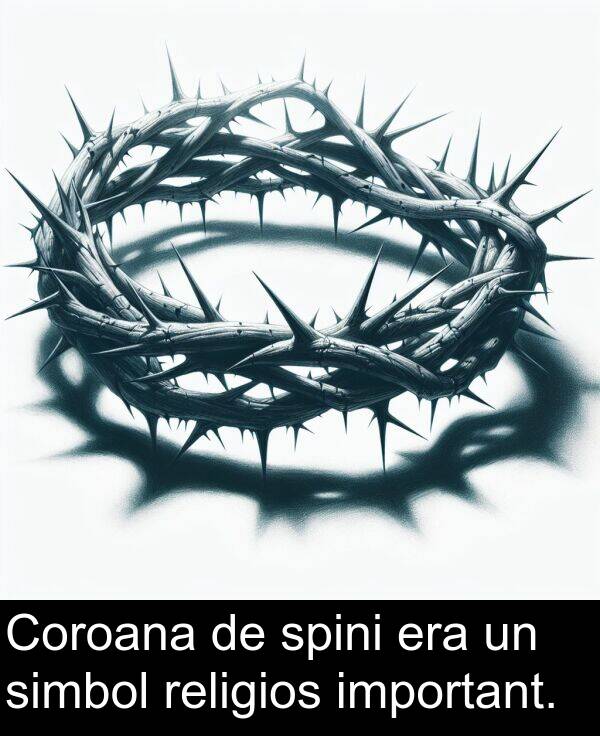 religios: Coroana de spini era un simbol religios important.