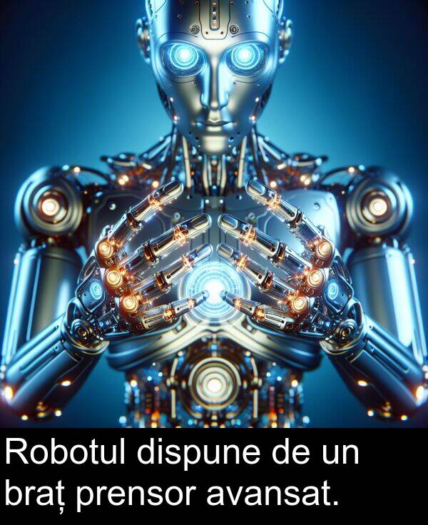 avansat: Robotul dispune de un braț prensor avansat.
