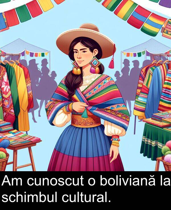 cultural: Am cunoscut o boliviană la schimbul cultural.