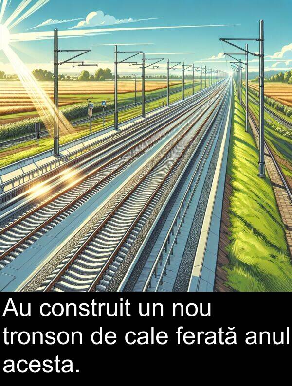 cale: Au construit un nou tronson de cale ferată anul acesta.