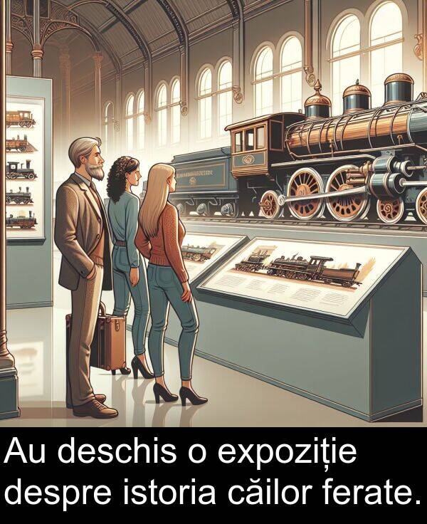 căilor: Au deschis o expoziție despre istoria căilor ferate.