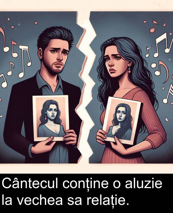 vechea: Cântecul conține o aluzie la vechea sa relație.