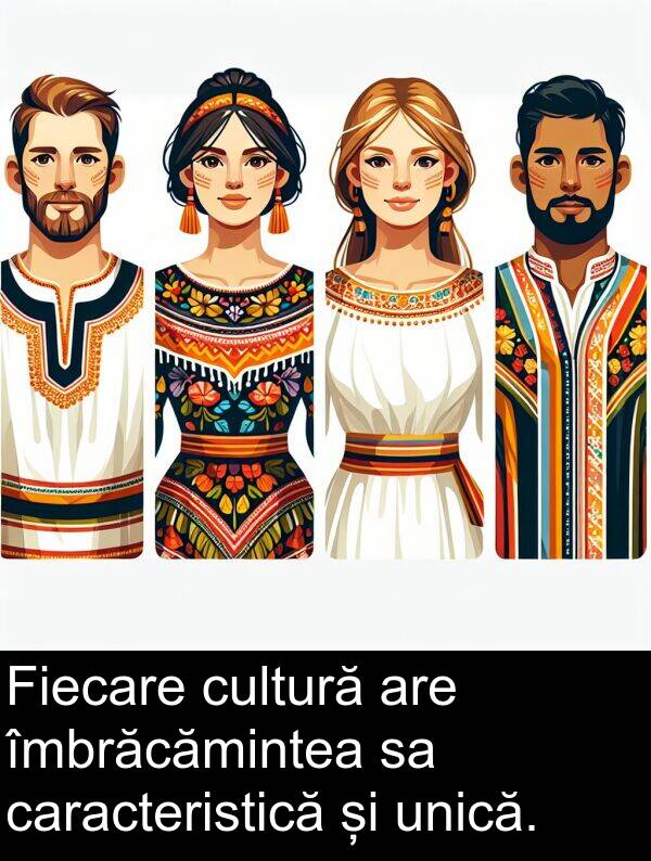 îmbrăcămintea: Fiecare cultură are îmbrăcămintea sa caracteristică și unică.