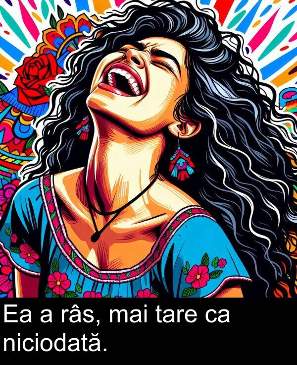 mai: Ea a râs, mai tare ca niciodată.