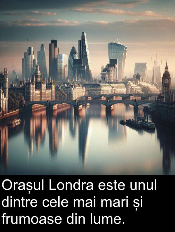 mari: Orașul Londra este unul dintre cele mai mari și frumoase din lume.