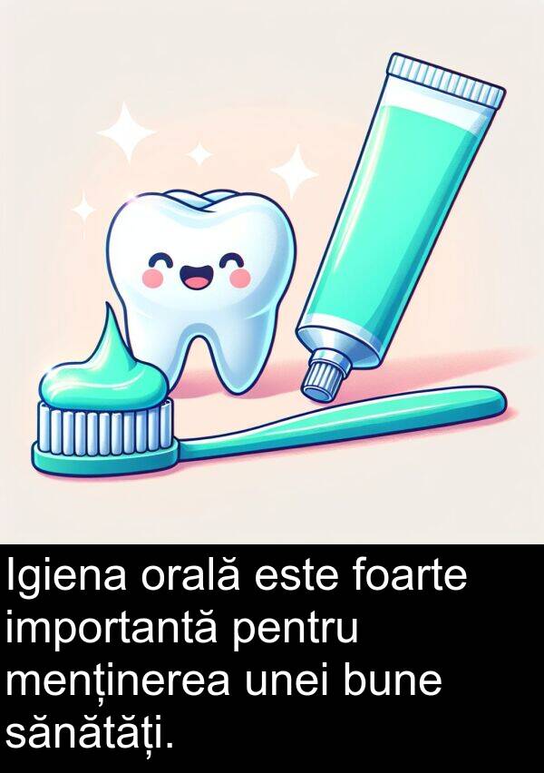unei: Igiena orală este foarte importantă pentru menținerea unei bune sănătăți.